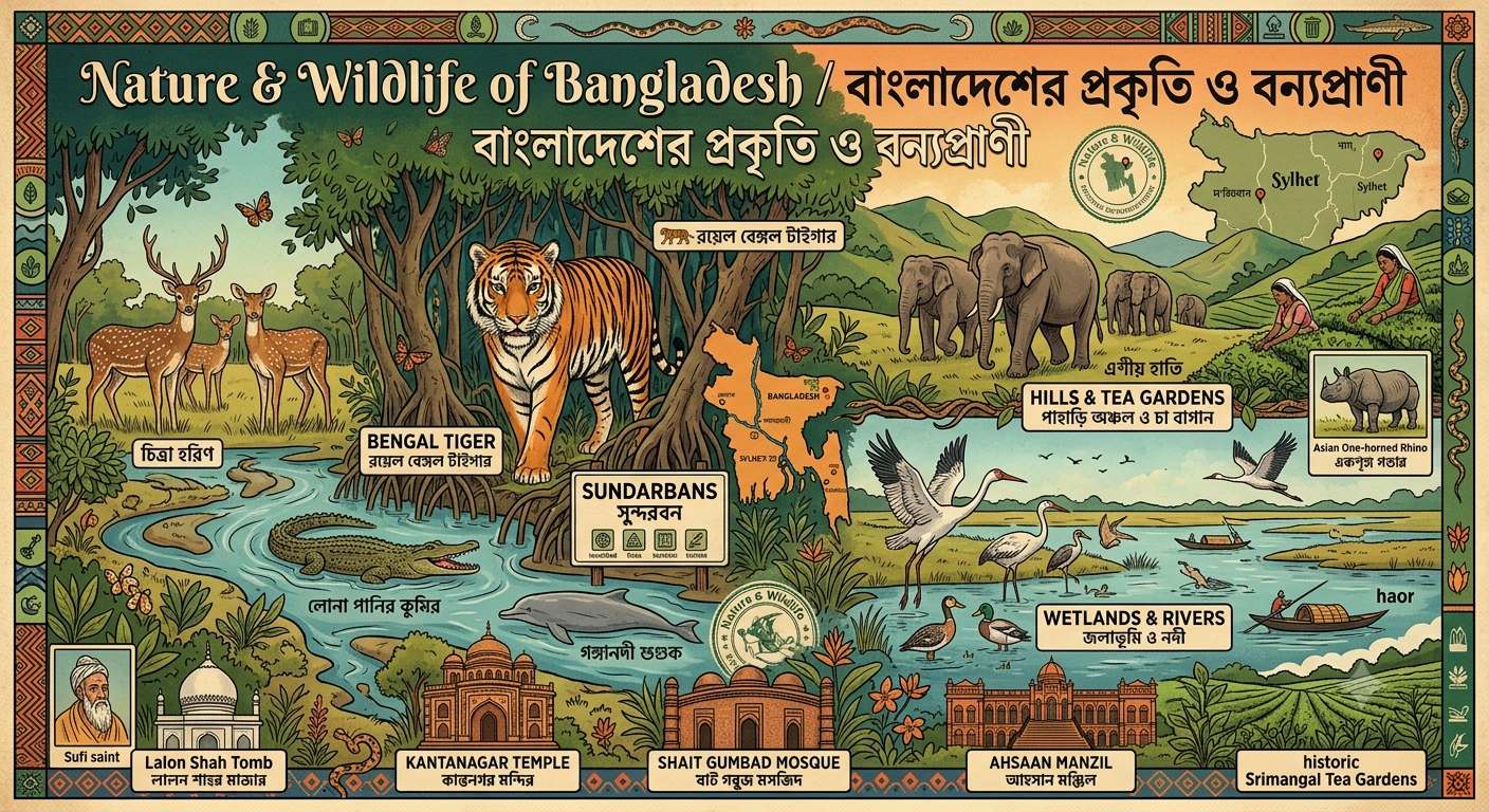 🐅 প্রকৃতি ও বন্যপ্রাণী